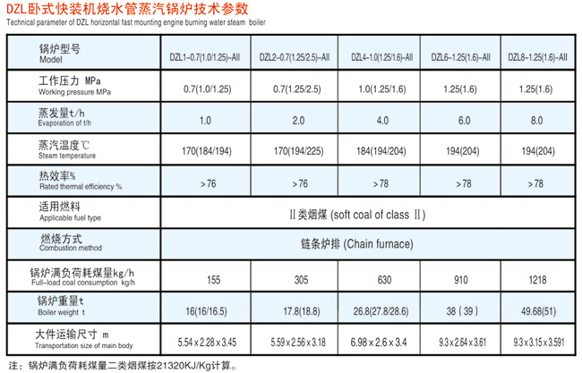 DZL系列卧式水管锅炉(图2)